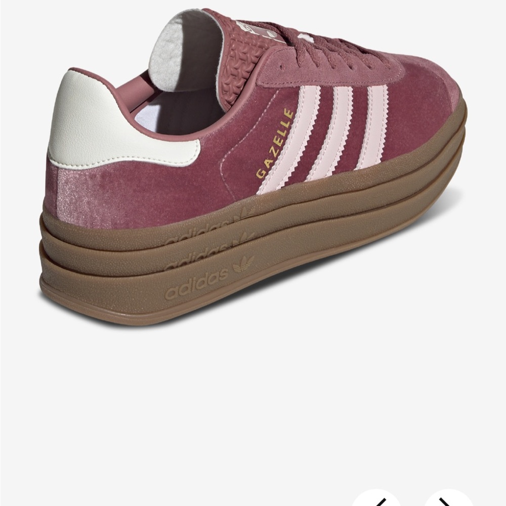 Adidas Pink and White Sneakers Classic Design